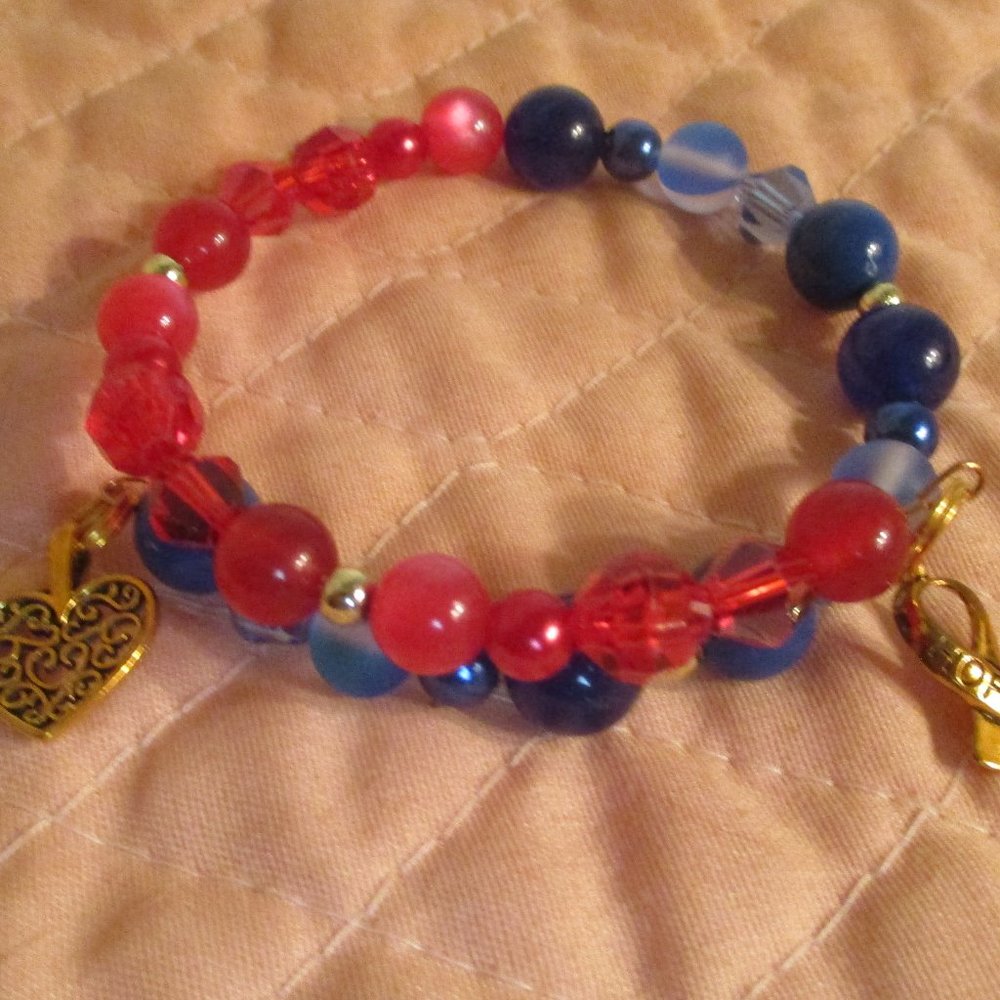 Awareness Bracelets Handmade By candyjewelshop In The IPF Color Blue💙💙